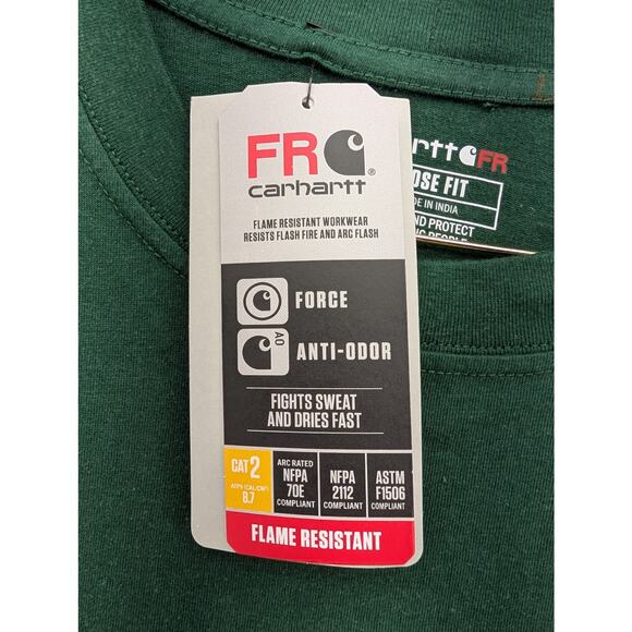 NWT Carhartt Flame Resistant Force Loose Fit LS Midweight Graphic T-Shirt Large - Picture 3 of 6